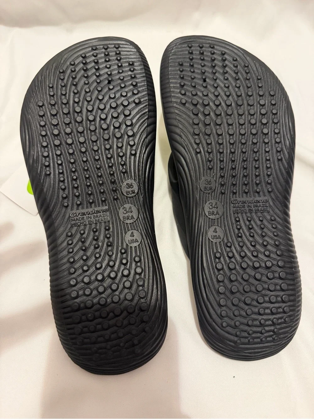 Rider Cape II KI Kids Flip Flops Size 4 Youth Black Green NWT